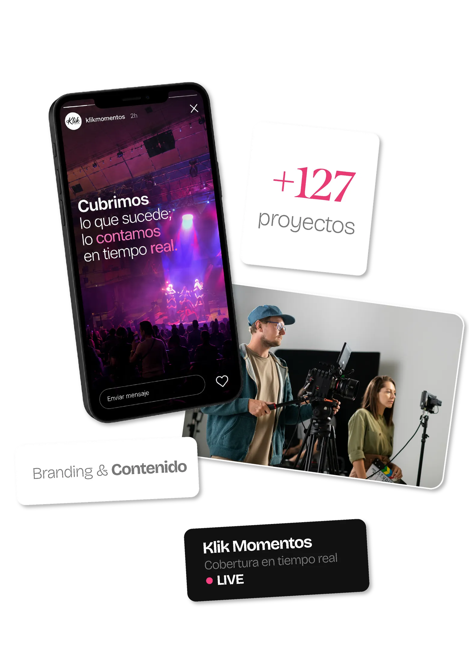 Klik — cobertura y contenido en tiempo real